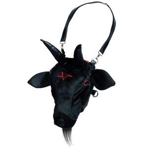 COPY - Goathead Baphomet Plush Purse Bag Goth